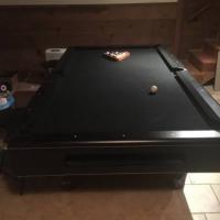 Black Pool Table